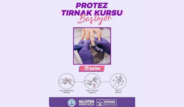Konak Belediyesi’nden kadınlara 'Protez Tırnak Kursu' fırsatı