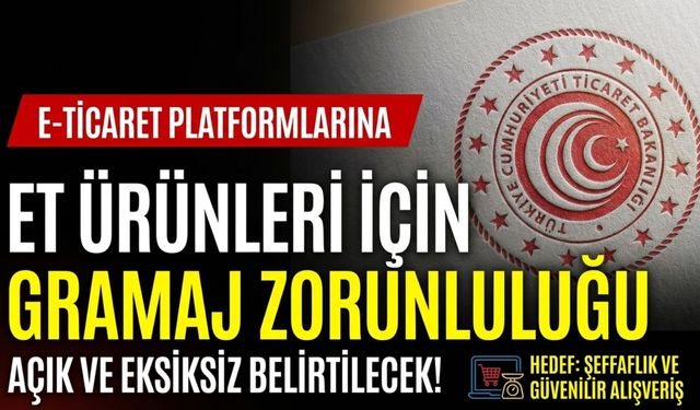 E-ticarette et ürünleri için yeni uyarı