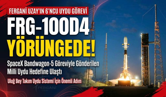 Fergani Uzay’ın 6’ncı uydusu FRG-100D4 yörüngeye yerleşti