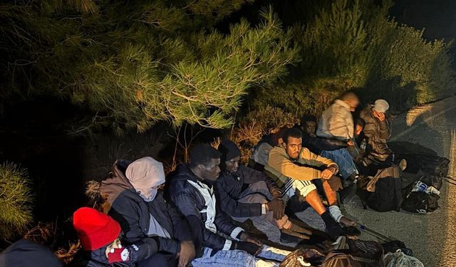 İzmir'de 16 kaçak göçmen yakalandı