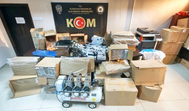 İzmir’de 5 milyon liralık kaçakçılık operasyonu