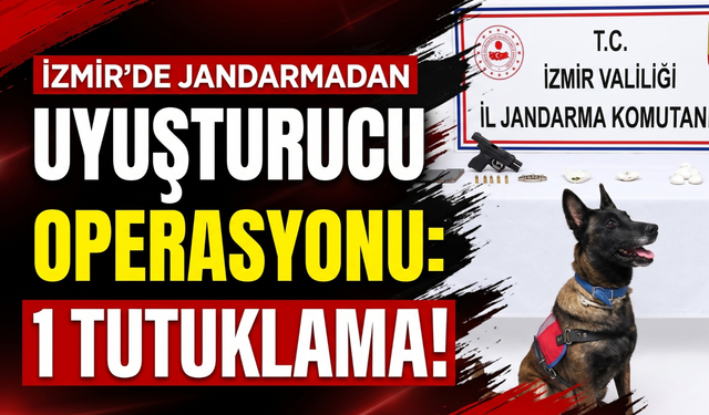 İzmir’de jandarmadan uyuşturucu operasyonu: 1 tutuklama!