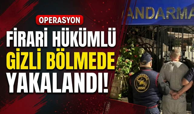 İzmir’de firari hükümlü gizli bölmede yakalandı!