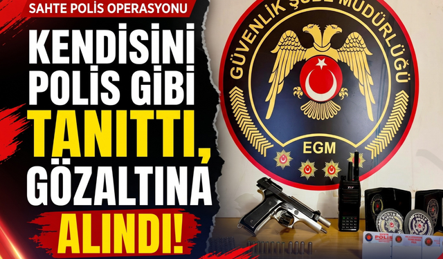 Sosyal medyada polis kimliğiyle silah teşhirine gözaltı!