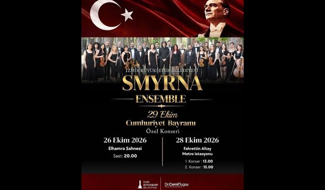 İzmir’de Smyrna Ensemble’dan 29 Ekim’e özel konser