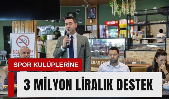 Bayraklı’da amatör spor kulüplerine 3 milyon liralık destek