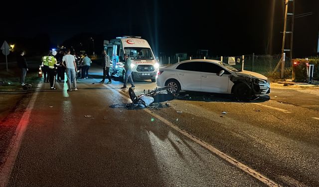 Tekirdağ’da motosiklet kazası