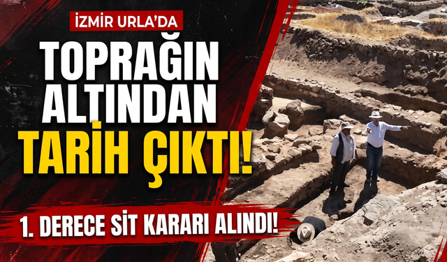 Urla'da toprağın altından tarih çıktı! 1. derece sit kararı!