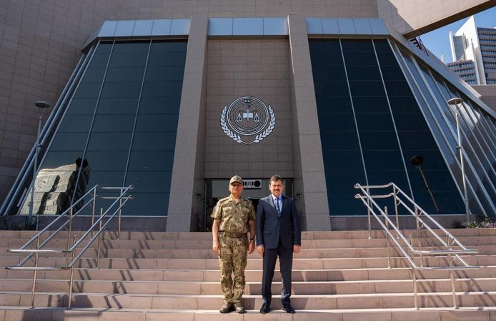 Orgeneral Özsert’ten Başsavcı Yeldan’a veda ziyareti!