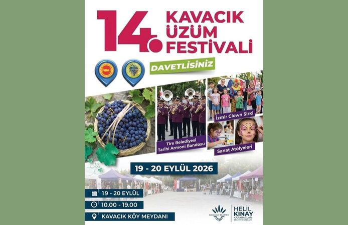 Karabağlar’da 14. Kavacık Üzüm Festivali heyecanı başlıyor