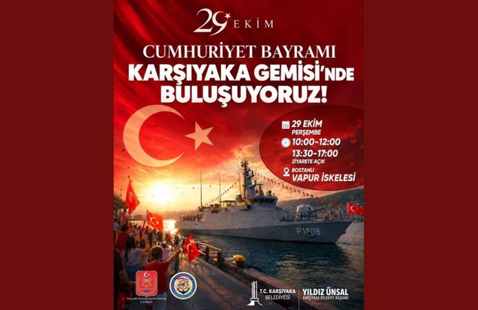 Karşıyaka Gemisi 29 Ekim’de Bostanlı İskelesi’nde ziyarete açılacak