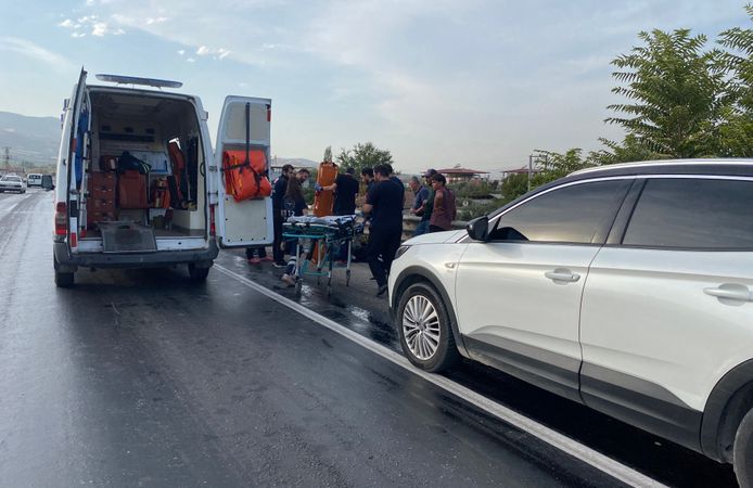 Mazotla kaplanan yolda kazalar peş peşe geldi