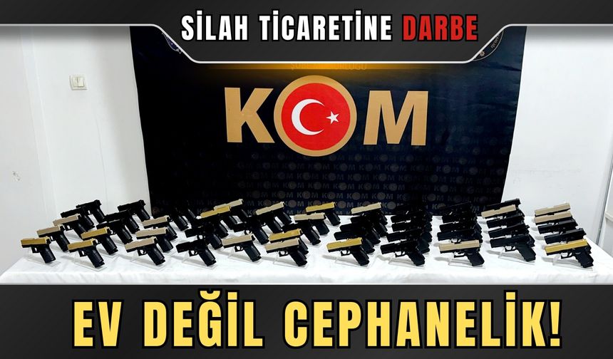 Ev değil cephanelik! İzmir’de gizli silah ticaretine büyük darbe