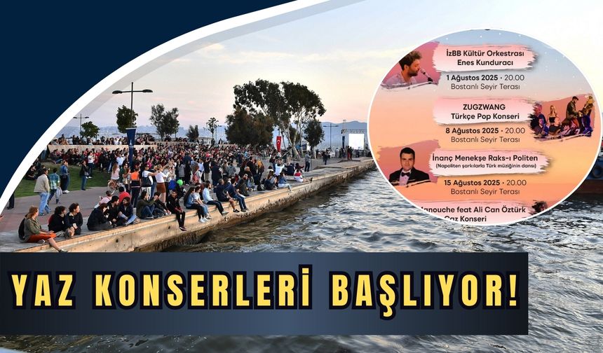 Bostanlı’da gün batımı eşliğinde ücretsiz yaz konserleri başlıyor!