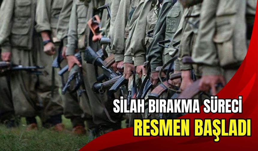 Terörsüz Türkiye için tarihi bir gün: PKK'nın silah bırakma süreci resmen başladı