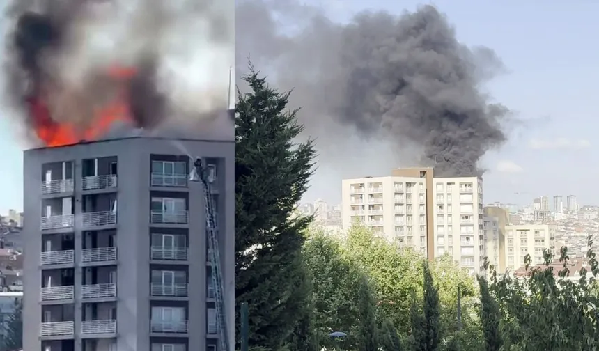 15 katlı binada korkunç yangın! İtfaiye seferber oldu