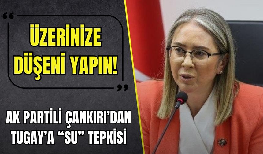 AK Partili Çankırı’dan Başkan Tugay’a 'su' tepkisi: Üzerinize düşeni yapın!