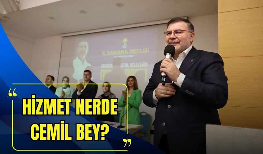 AK Partili Saygılı’dan Başkan Tugay’a: Hizmet nerede Cemil Bey?