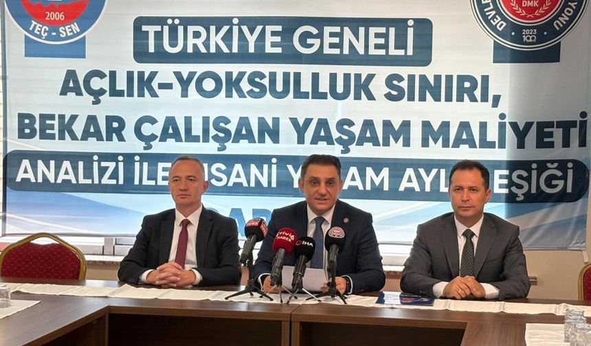 TEÇSEN’den flaş açıklama: Açlık sınırı ne kadar?