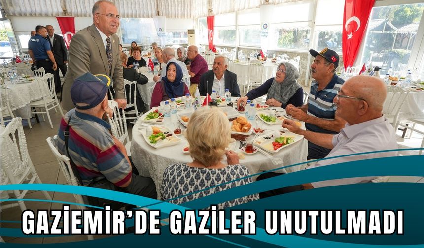 Gaziemir’de Gaziler unutulmadı: Minnet dolu etkinlik
