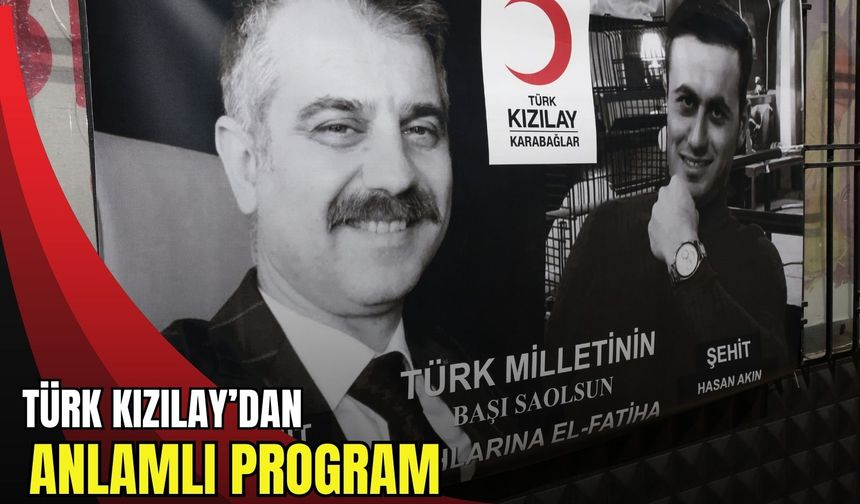 Kızılay’dan İzmir'de şehit polisler için anlamlı etkinlik