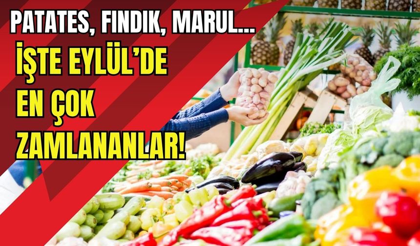 Market fiyatlarında Eylül listesi: Patates, fındık, marul... İşte en çok zamlananlar!