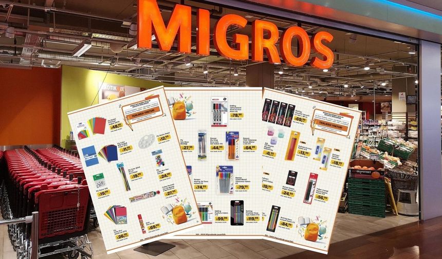Veliler bitmeden yetişin: Migros’ta okul alışverişi için büyük indirim başladı!