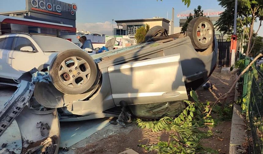 Korku dolu anlar: Otomobil benzinliğe uçtu