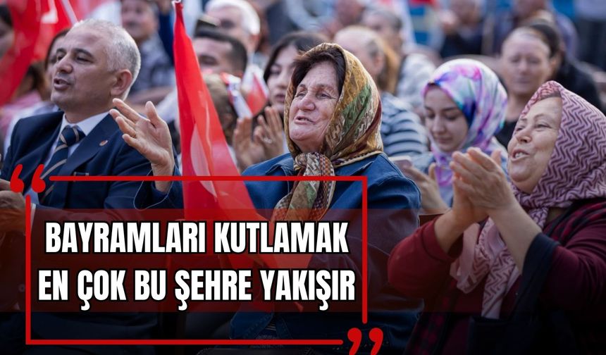 'Cumhuriyet en çok İzmir’e yakışır': Bayram coşkusu Belevi’de doruğa çıktı