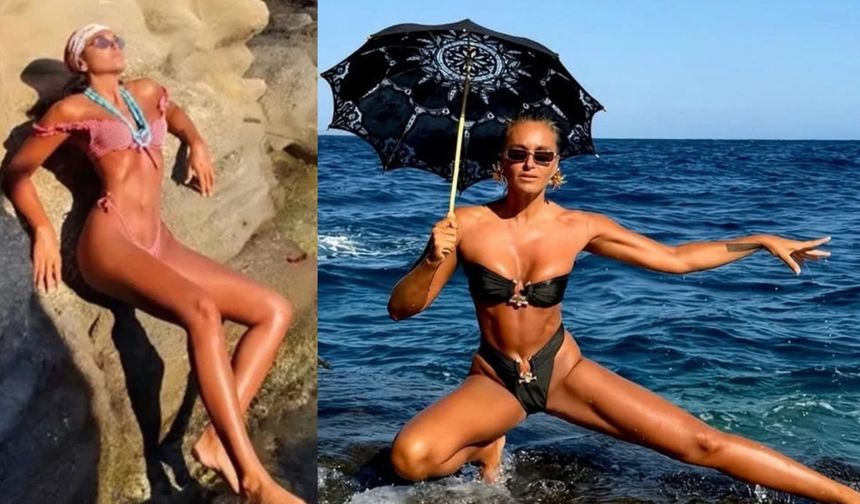 Sosteyik güzelin pozları sosyal medyayı salladı