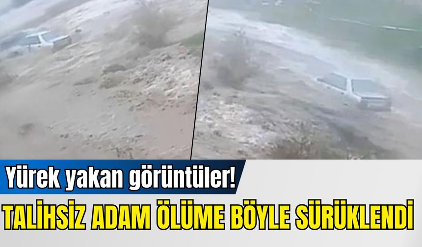 Yürek yakan görüntüler! Talihsiz adam ölüme böyle sürüklendi