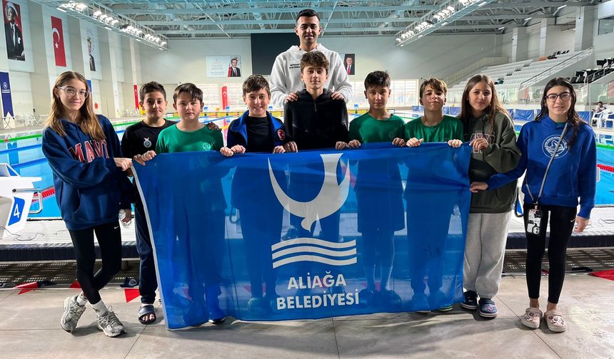 Aliağalı yüzücüler Türkiye Finallerine gidiyor