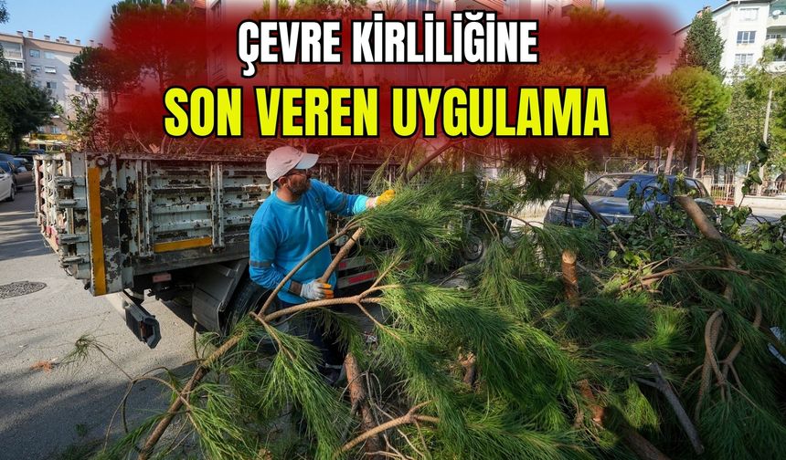 Gaziemir’de çevre kirliliğine son veren uygulama
