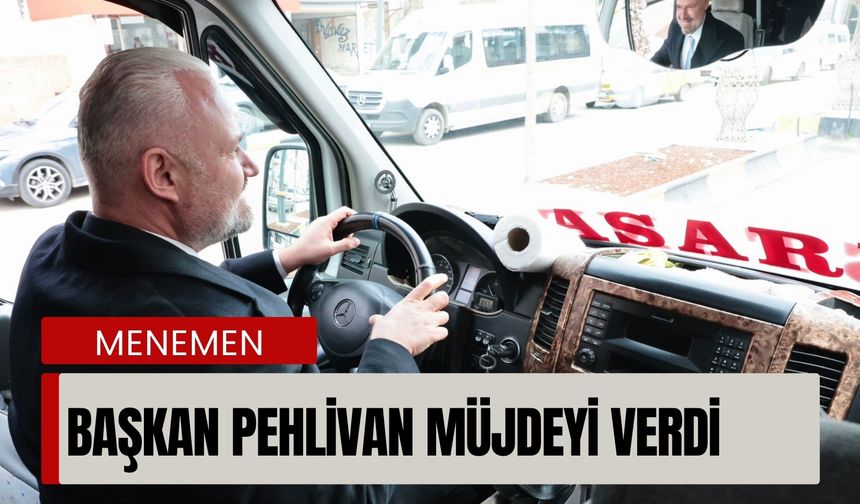 Başkan Pehlivan müjdeyi verdi: Beklenen haber geldi!