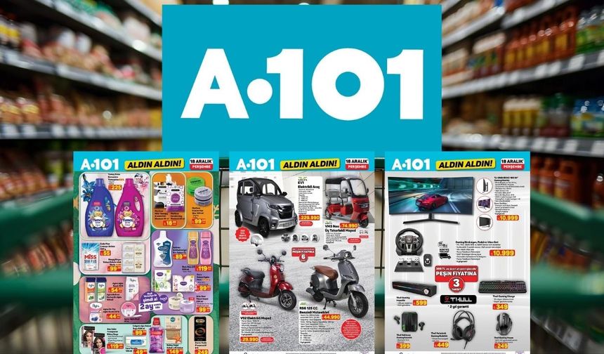 Espresso makinesi, 4K TV, gaming set: A101 18 Aralık 2025 Aldın Aldın kataloğu yılbaşına bomba gibi giriyor!