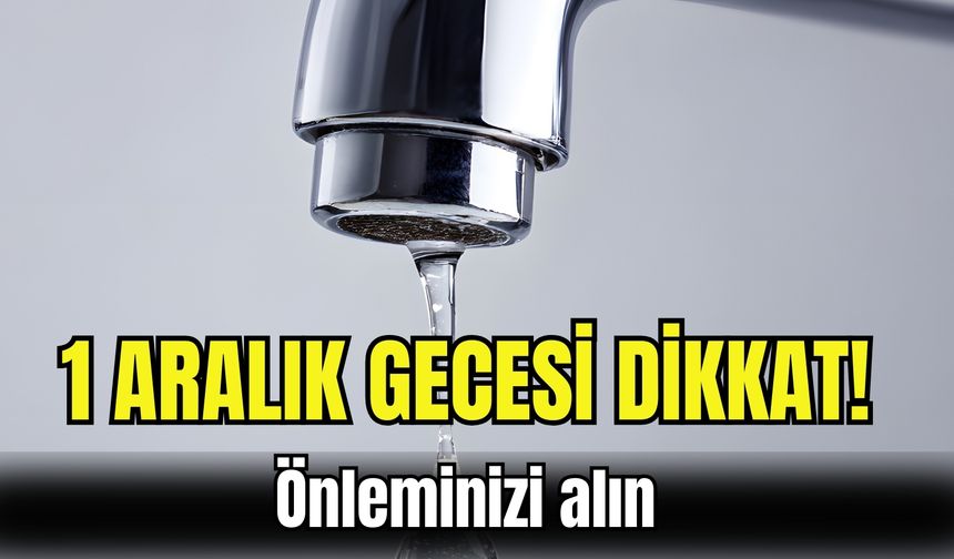 İzmir’de 1 Aralık gecesi dikkat! Önleminizi alın