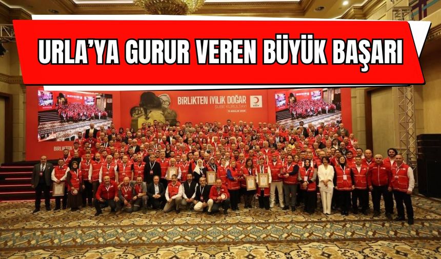 Türk Kızılay Urla’ya 2025 Şube Kurultayı’ndan çifte performans ödülü