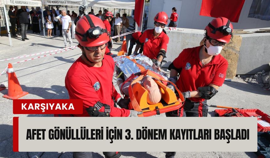Afet Gönüllüleri için 3. dönem kayıtları başladı