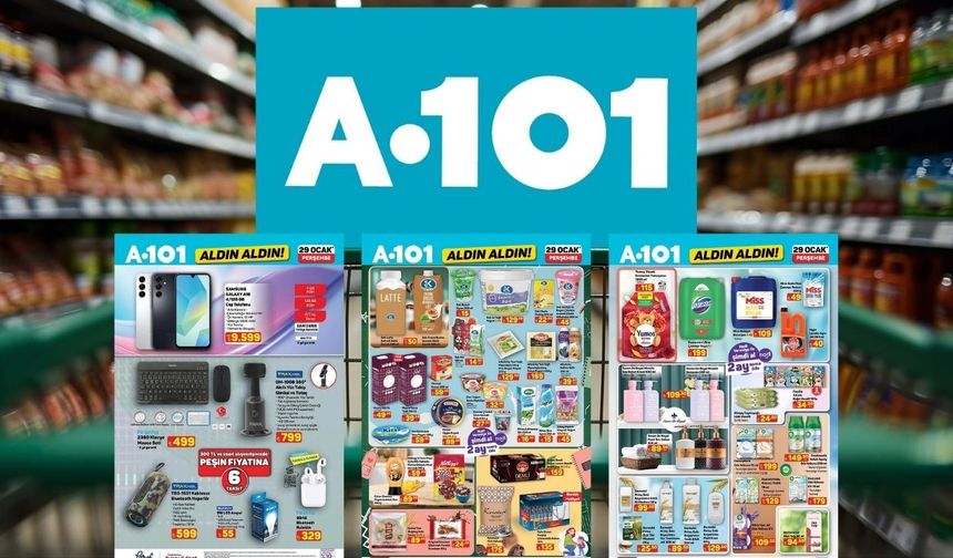 Bu hafta A101’e gitmeden alışveriş yapmayın! 29 Ocak A101 Aldın Aldın kataloğu dopdolu