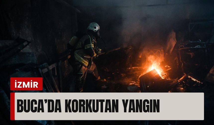 Buca’da korkutan yangın