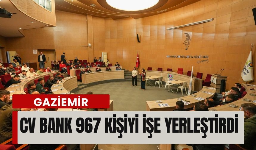 İş arayanlar dikkat! Gaziemir CV Bank 967 kişiyi işe yerleştirdi
