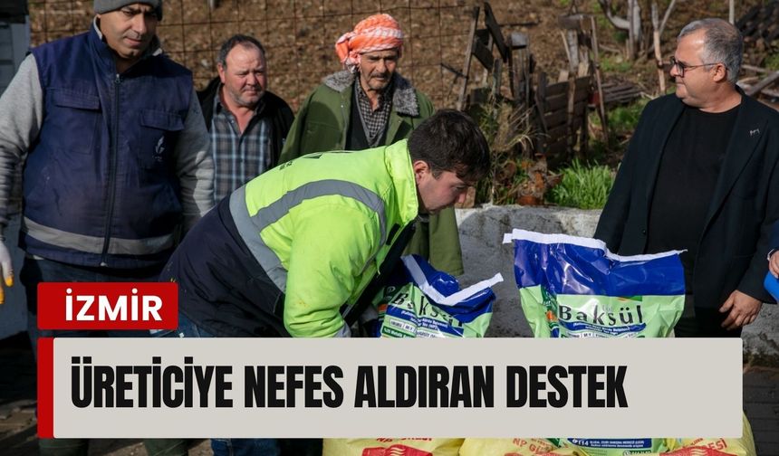 Güzelbahçe’de üreticiye nefes aldıran destek