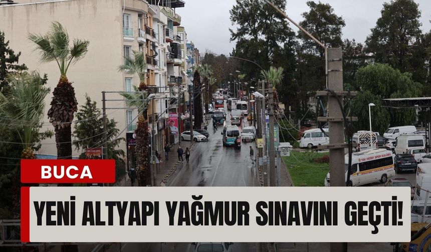 Özmen Caddesi’ndeki yeni altyapı yağmur sınavını geçti!