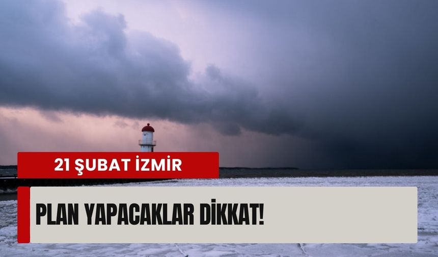 Hafta sonu planı yapacaklar dikkat! 21 Şubat İzmir hava durumu