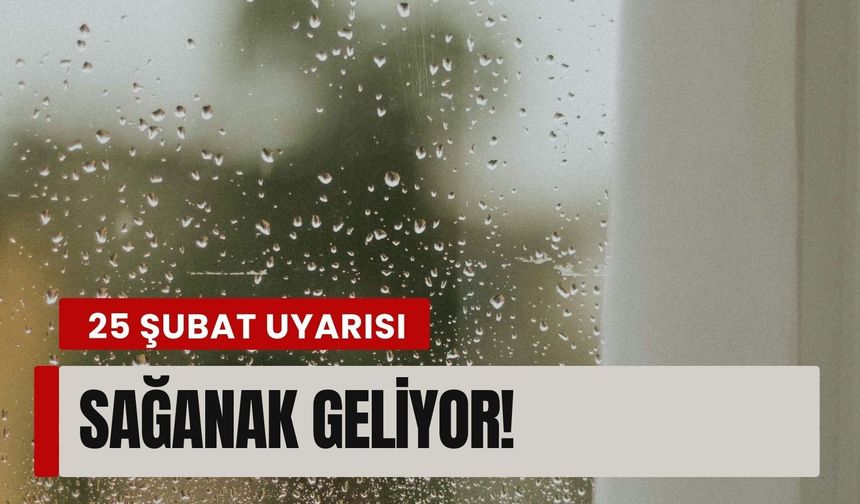 İzmir'de 25 Şubat uyarısı: Sağanak geliyor!