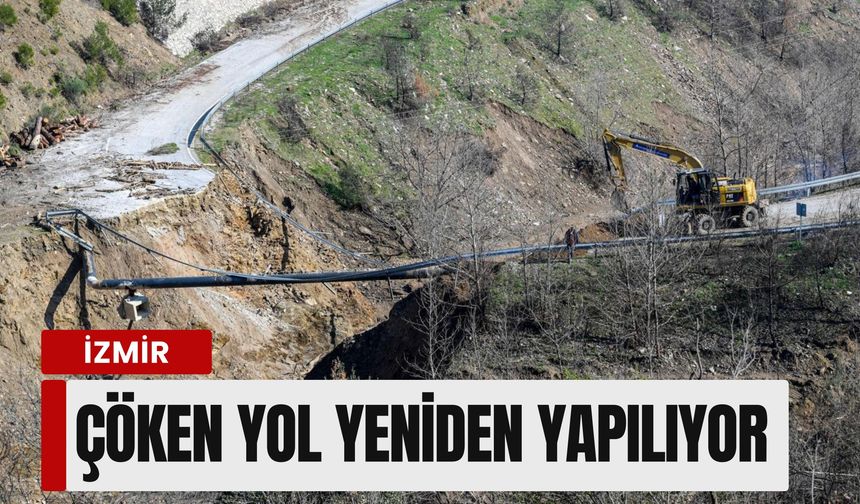 İzmir Büyükşehir’den Ödemiş’te seferberlik: Yol yeniden yapılıyor