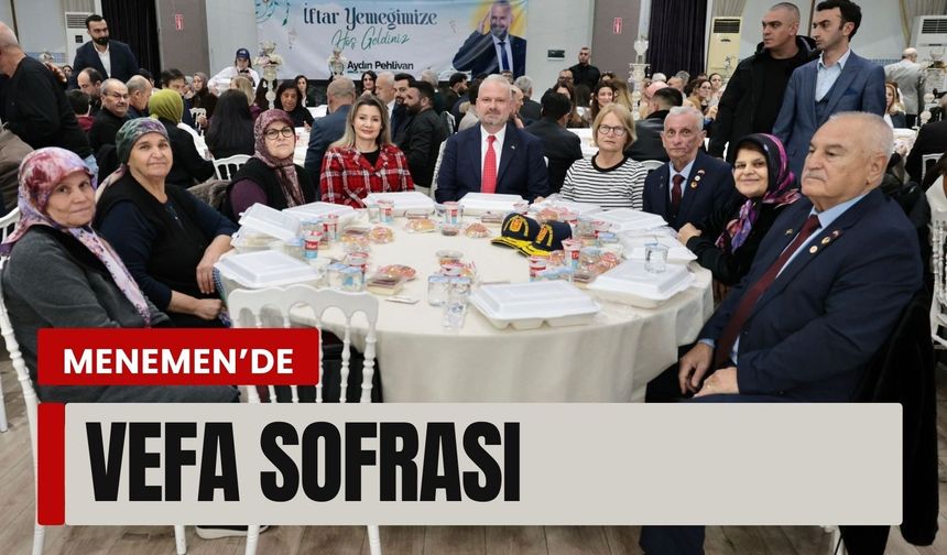 Menemen’de vefa sofrası