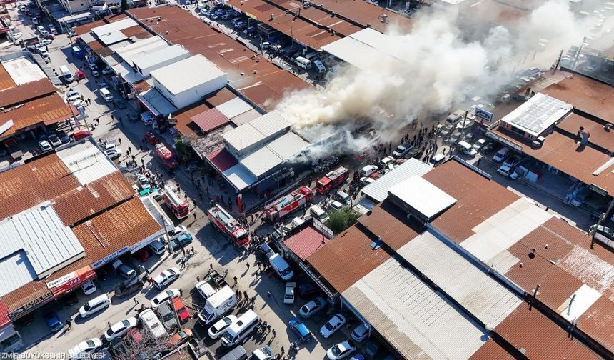 Buca 6. Sanayi Sitesi’nde çıkan yangın kontrol altında