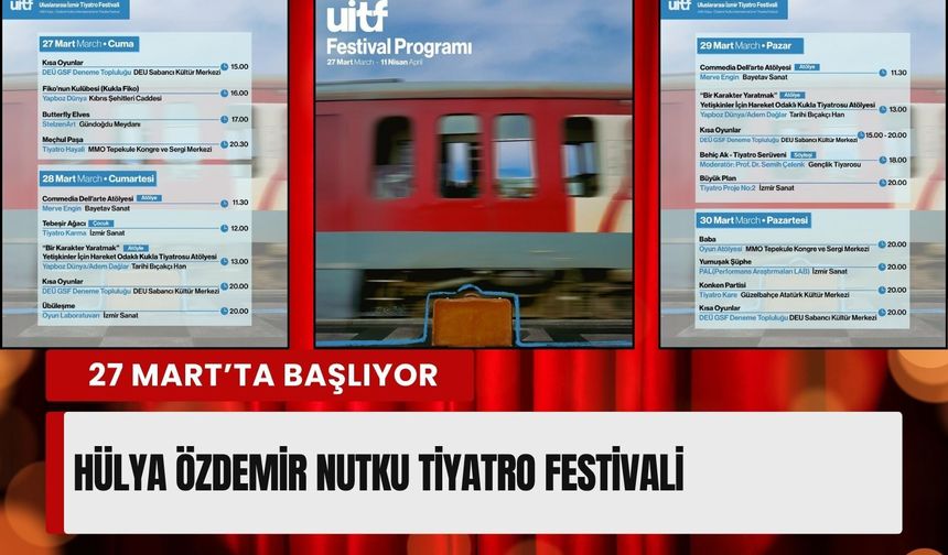 Hülya Özdemir Nutku Tiyatro Festivali 27 Mart’ta başlıyor
