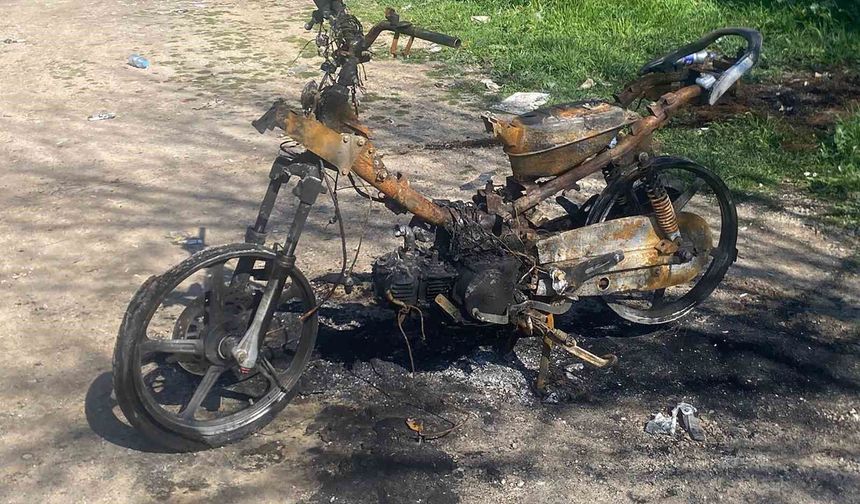 50 bin liralık motoruna 204 bin TL ceza yedi, motorunu yaktı!